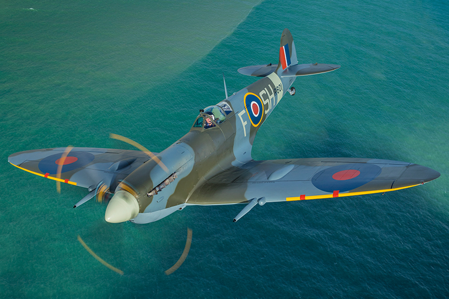 motivet Perth Blackborough zebra Supermarine Spitfire Mk.IX - The American Heritage Museum